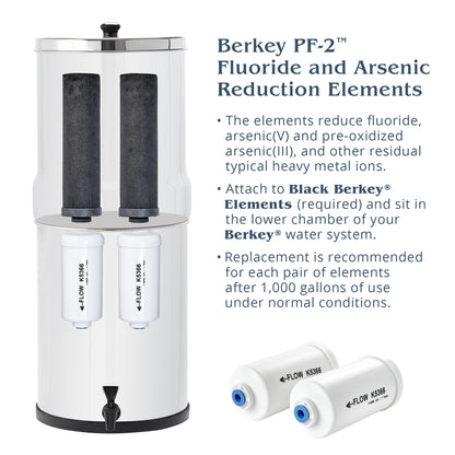 Berkey PF-2TM Fluoride and Arsenic  Reduction Elements