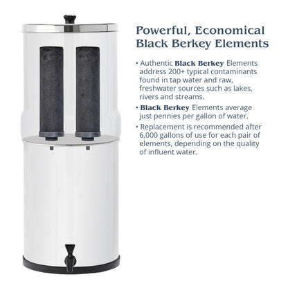 Black Berkey® Elements para viajes, grande, Royal Berkey's